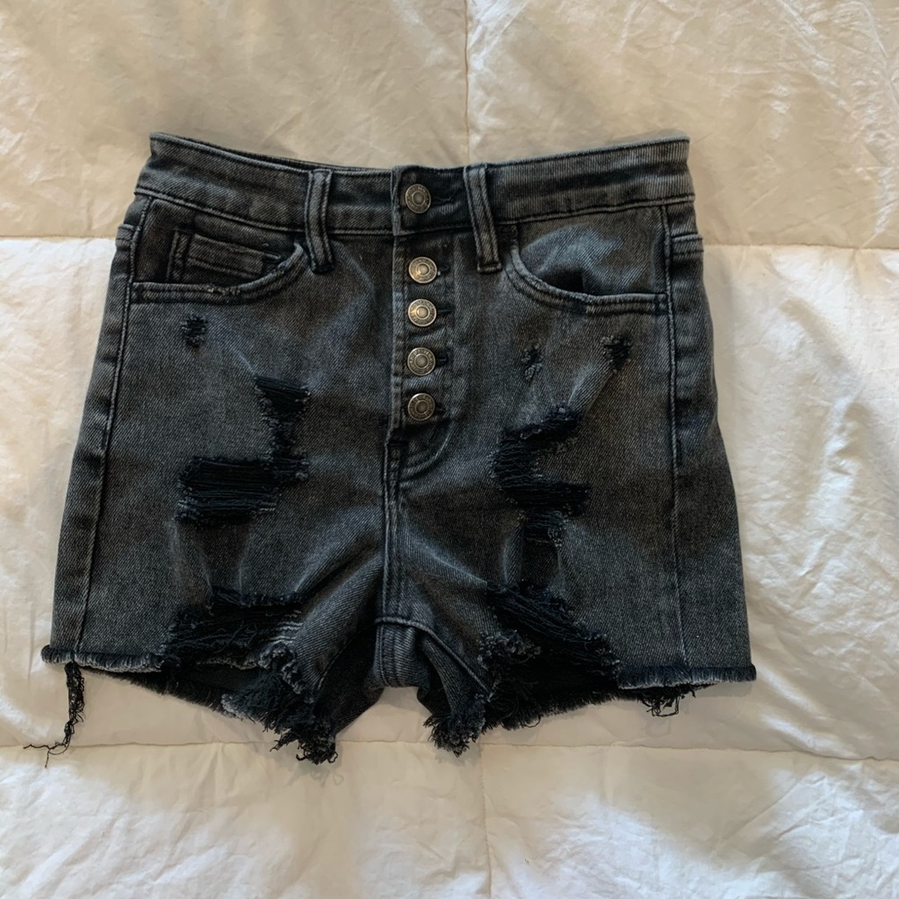 VICI Button down, high-rise, distressed